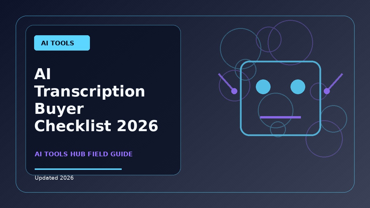 AI Transcription Buyer Checklist: A Practical 2026 Buying Guide