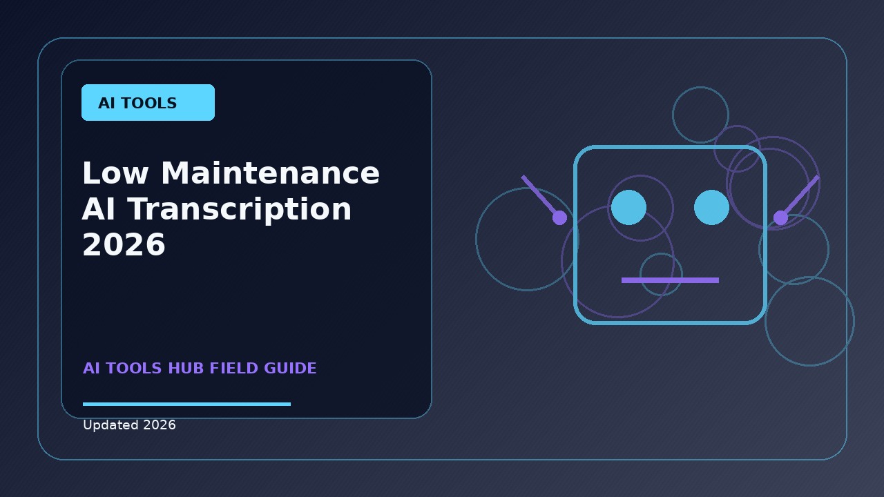 Low Maintenance AI Transcription: A Practical 2026 Buying Guide