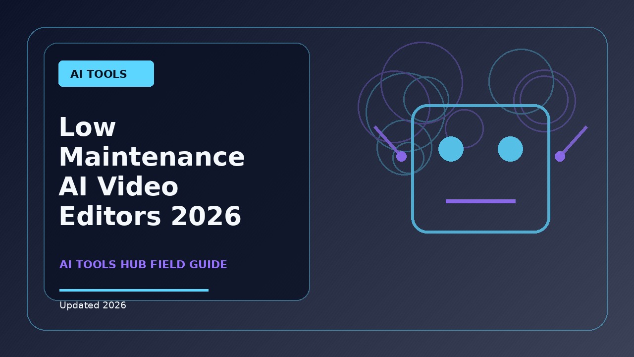 Low Maintenance AI Video Editors: A Practical 2026 Buying Guide